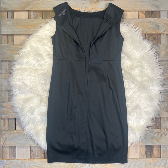 EUC [Brooks Brothers] Classic Navy Blue Sleeveless Knee Length Dress | 8 Medium - Picture 9 of 15